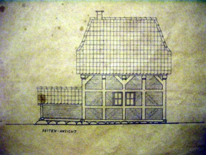 Historischer Grundriss des Rethorner Backhauses