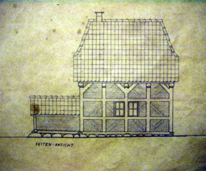 Historischer Grundriss des Rethorner Backhauses