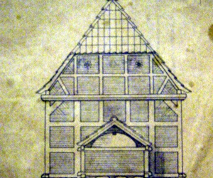Historischer Grundriss des Rethorner Backhauses