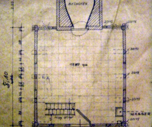 Historischer Grundriss des Rethorner Backhauses