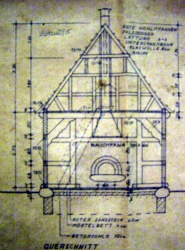 Historischer Grundriss des Rethorner Backhauses