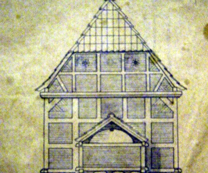 Historischer Grundriss des Rethorner Backhauses