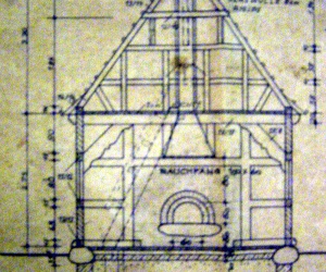 Historischer Grundriss des Rethorner Backhauses