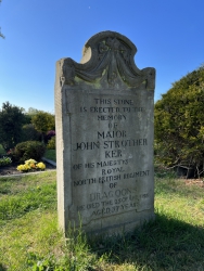 St. Katharinen-Kirche in Schönemoor - Grabstein John Strother Ker