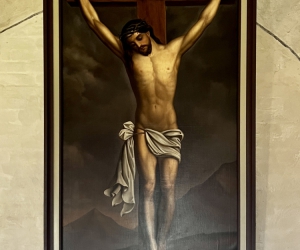 St. Katharinen-Kirche in Schönemoor - Innenraum Wandgemälde