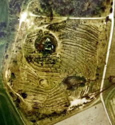 Luftbild der Rethorner Sandgrube