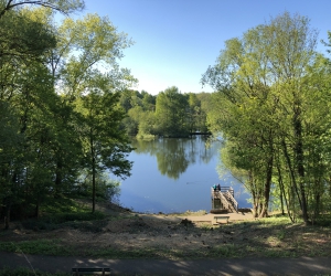 Der Kamerner See in Rethorn von der Aussichtsplattform gesehen
