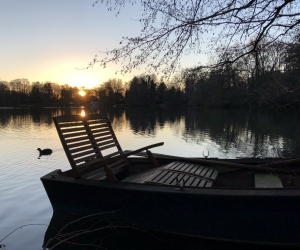 Boot auf dem Kamerner See in Rethorn