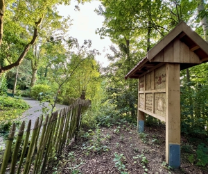 Insektenhotel an der Aussichtsplattform am Hohenkamp