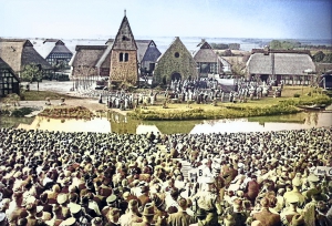 Die Stedingsehre in Bookholzberg - historisches Motiv, mit KI bearbeitet