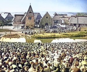 Die Stedingsehre in Bookholzberg - historisches Motiv, mit KI bearbeitet