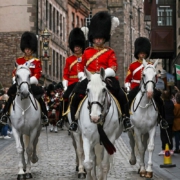 Captain Robert Houstoun und die Royal Scots Dragoon Guards